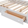 Full Size Bed With All In One Cabinet, Shelf And Sockets, Twin Size Trundle - White - Image 11