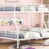 Full Long Over Queen Metal Bunk Bed - White - Image 14