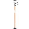 2 Pack Adjustable Steel Support Pole System For Drywalls And Cabinets, Extends 45 To 114", With Carry Bag - Black / Brown - Image 2
