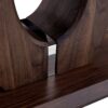 Modern Minimalist Texture Sticker Patterned Rectangular Coffee Table - Walnut Dark Brown - Image 13