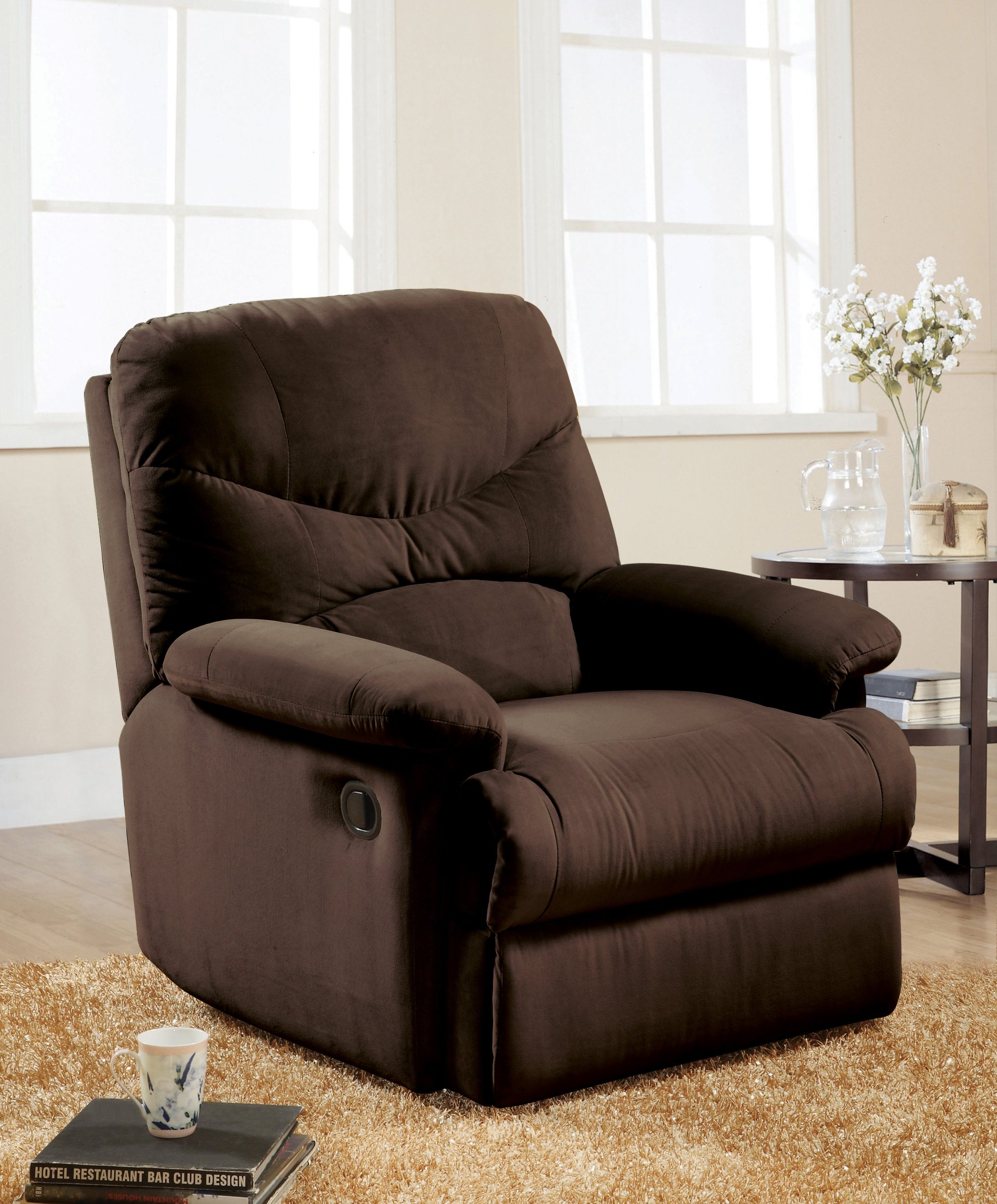 Arcadia - Micro Motion Glider Recliner - Chocolate - Image 2
