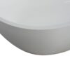 Small Size Stone Resin Solid Surface Oval Shape Freestanding Bathtub For The Bathroom - Matte White - Image 10