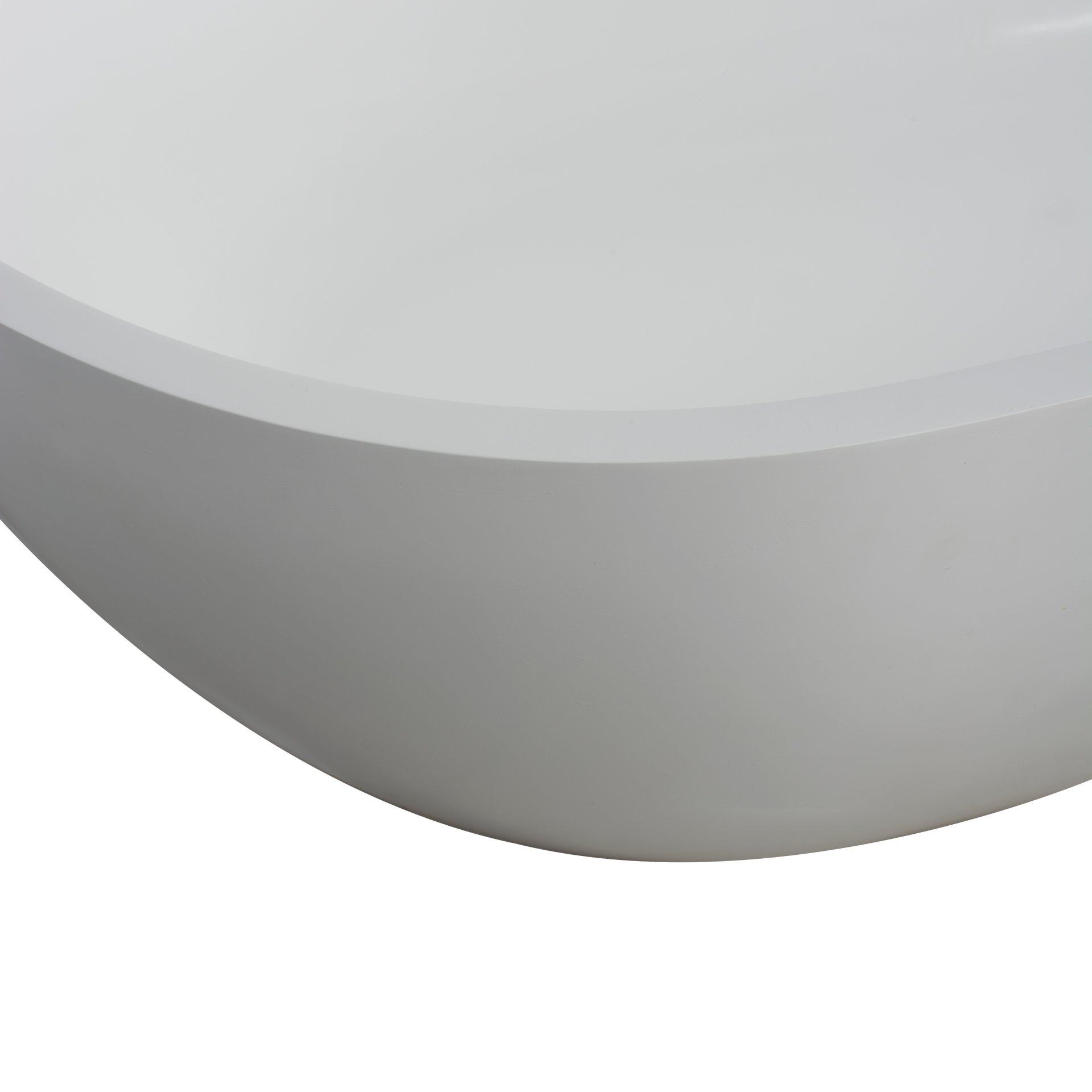Small Size Stone Resin Solid Surface Oval Shape Freestanding Bathtub For The Bathroom - Matte White - Image 10