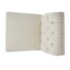 Dining Rolltop Chairs (Set of 2), Upholstered Armless Chair With Wood Leg - Ivory - Image 10