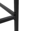 Outdoor Bar Stool With Slat Design And Metal Frame (Set of 2) - Teak / Black - Image 4