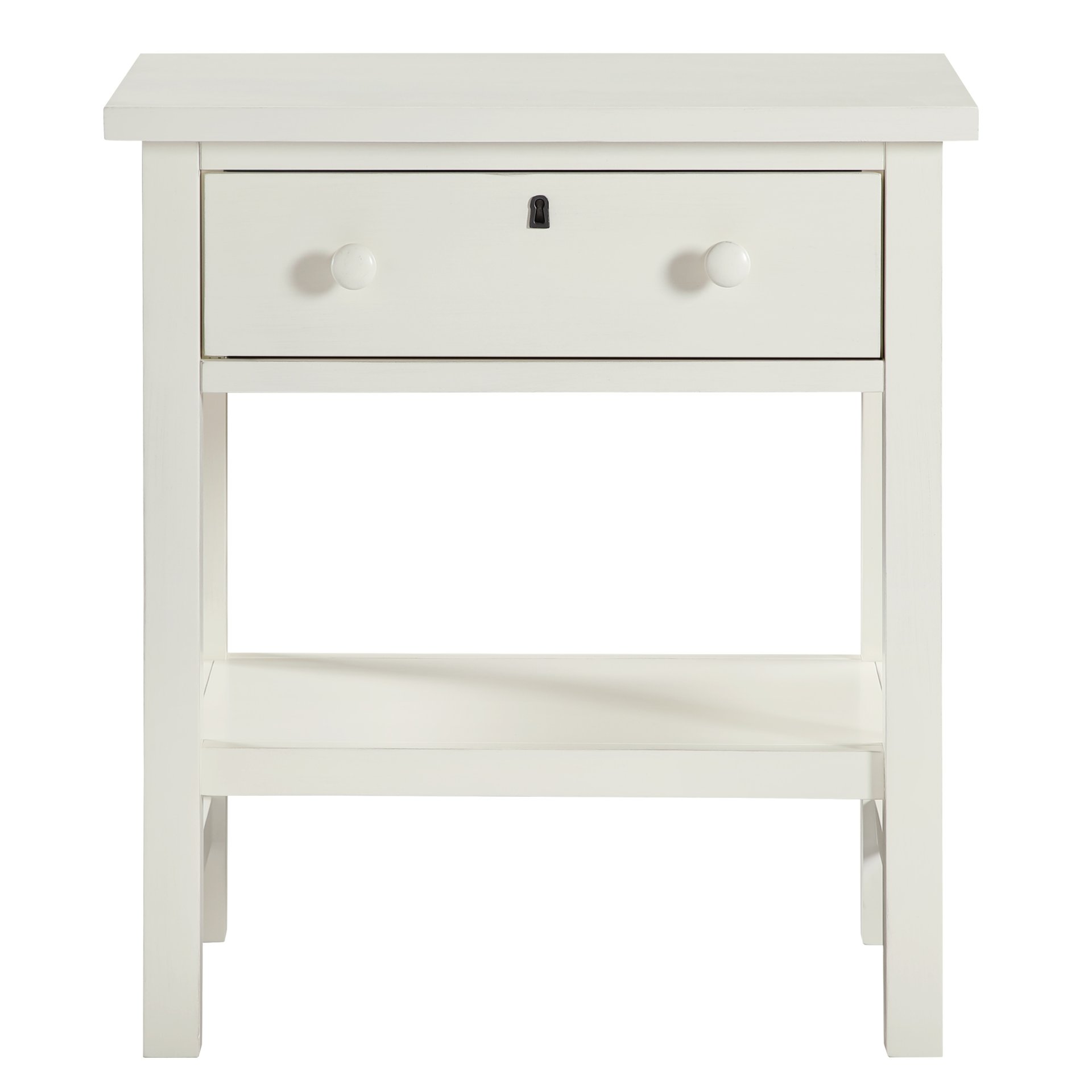 Finley - 1 Drawer Storage Nightstand - Antique White - Image 7