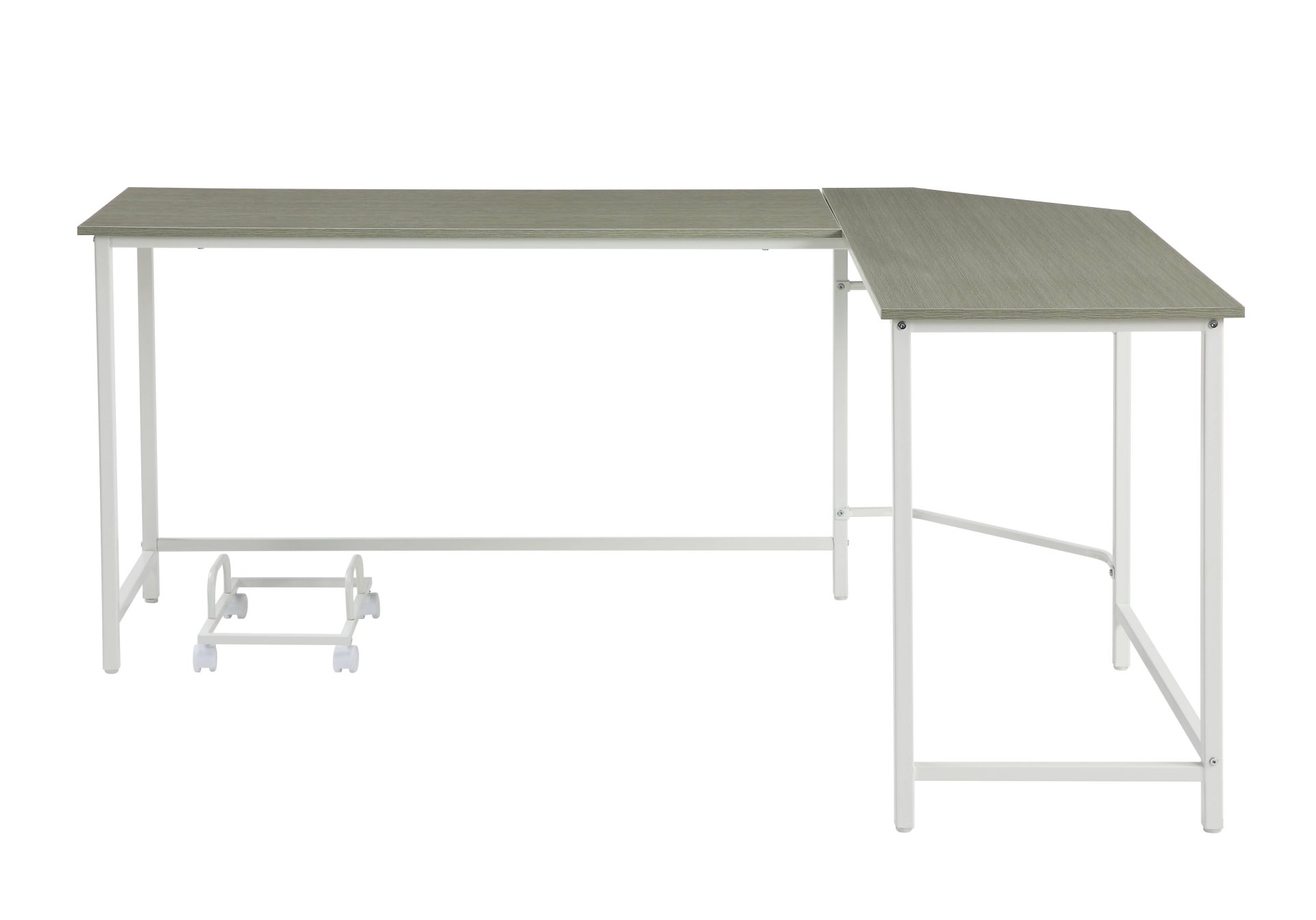 Bambina - Computer Desk - Gray / White - Image 7