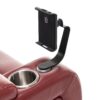 270 Degree Swivel Power Recliner With Tray Table, Phone Holder, Cup Holder, USB Port - Red - Image 26