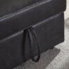 Luxurious Comfort Sectional Sofa Bed - Black - Image 3