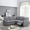 Power Recliner Chair Home Theater Seating Soft Chair With USB Port For Living Room, Bedroom, Theater Room - Gray - Image 2