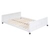 Full Over Full Bunk Bed With Desk - White - Image 4