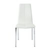 Modern Upholstered Dining Chair (Set of 4) With Electroplated Metal Legs - White - Image 12
