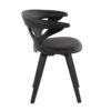Gardenia - Contemporary Dining / Chair With Swivel - Black - Image 2