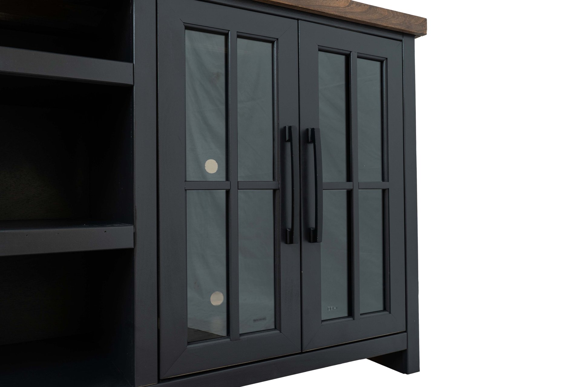 Essex - TV Stand Console For TVs Up To 100" - Black, Whiskey - Image 11