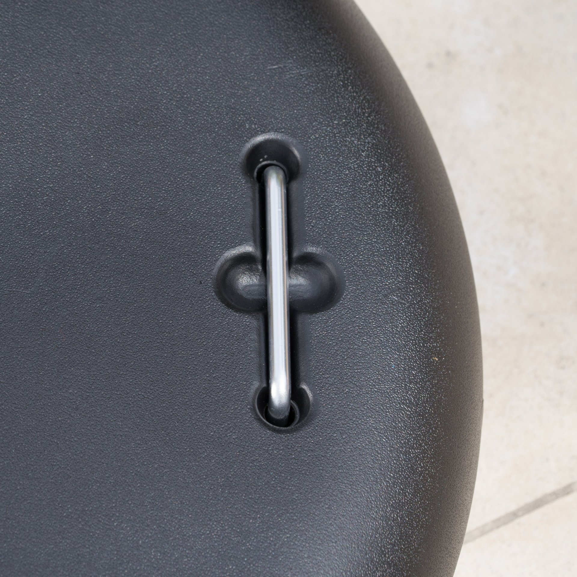Wheelie - Modern Round Umbrella Base With Stainless Steel Holder - Black - Image 6