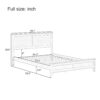 Full Size Platform Bed With Sturdy Slats Support - Seadrift - Image 4