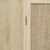 4 Door Storage Cabinet With 1 Drawer And 4 Adjustable Inner Shelves - Natural - Image 19