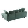 Upholstered Sectional Sofa With Movable Ottoman And Storage - Green - Image 22