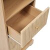 Tall Bathroom Cabinet With 1 Door, 3 Drawers, Open Storage - Wood - Image 15