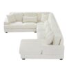 Oversized Sectional Sofa U - Shaped Sofa Couch Modern Sofa Upholstered In Soft Corduroy With A Chaise Lounge For Living Room - Beige - Image 23