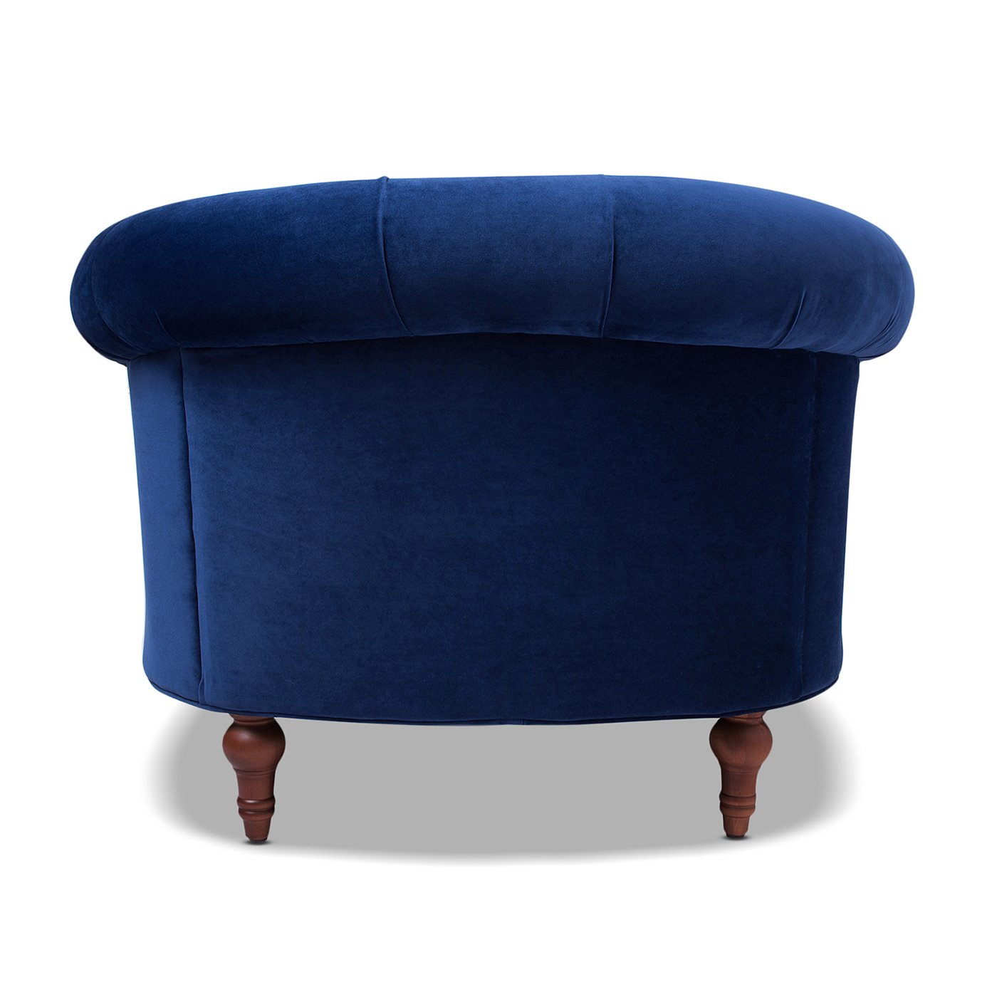 La Rosa - Victorian Tufted Upholstered Accent Chair - Navy Blue - Image 10
