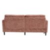 Modern Chenille 2 Seater Sofa With LED Light, USB Port, And Storage Bag - Pink - Image 21
