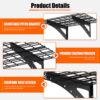 Wall Mounted Wall Shelf For Garage Heavy Duty Wall Shelf, Supermarket Storage Shelf, 2 Pack - Black - Image 4