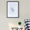 Botanical Wall Art Prints, Home Decor For Living Room Dining Room, Bedroom, Hallway (Set of 4) - White / Black - Image 11