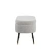 Harvey - Contemporary Storage Bench - Black / Light Gray - Image 3
