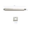 8" Ceiling Mounted Shower Arm With Flange, Stainless Steel - Brushed Nickel - Image 3
