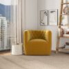 Delaney - Swivel Chair - Gold - Image 3