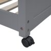 Full Over Full Bunk Bed With Desk - Gray - Image 11