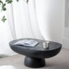 Oval Coffee Table - Black - Image 6