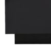 Square High Glossy Coffee Table With 16 Color Led Strip Lights, Modern Center Table With 5Mm Frosted Tempered Glass Top For Living Room - Black - Image 13
