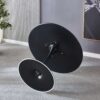 Tulip Table Mid-Century Dining Table For 4-6 People With Round MDF Table Top, Pedestal Dining Table, End Table Leisure Coffee Table - Black - Image 8