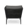 Hanford - Modern Club Chair With Woven Rope Design - Gray - Image 12