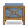 Brava - Modern Club Chair With Water Resistant Cushions - Blue - Image 10