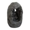 Decorative Tabletop Water Fountain With Sitting Buddha And LED Light, For Indoor Outdoor - Gray - Image 2