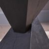 Flamboyant Outdoor Side Table With Twisted Hourglass Shape - Black - Image 6