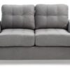 Cozy Transitional Loveseat - Gray - Image 2