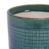 Grid Flowerpot (Set of 3), Planter For Patio, Garden, Windowsill - Blue / Green - Image 12