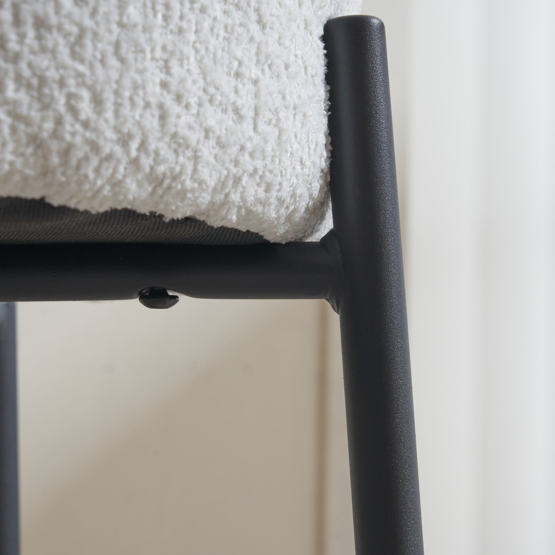 Round Bar Stools (Set of 2), Contemporary Upholstered Dining Stools For Kitchens, Coffee Shops And Bar Stores - White - Image 10