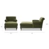 Alana Lawson - Chaise Lounge Chair - Olive Green - Image 10