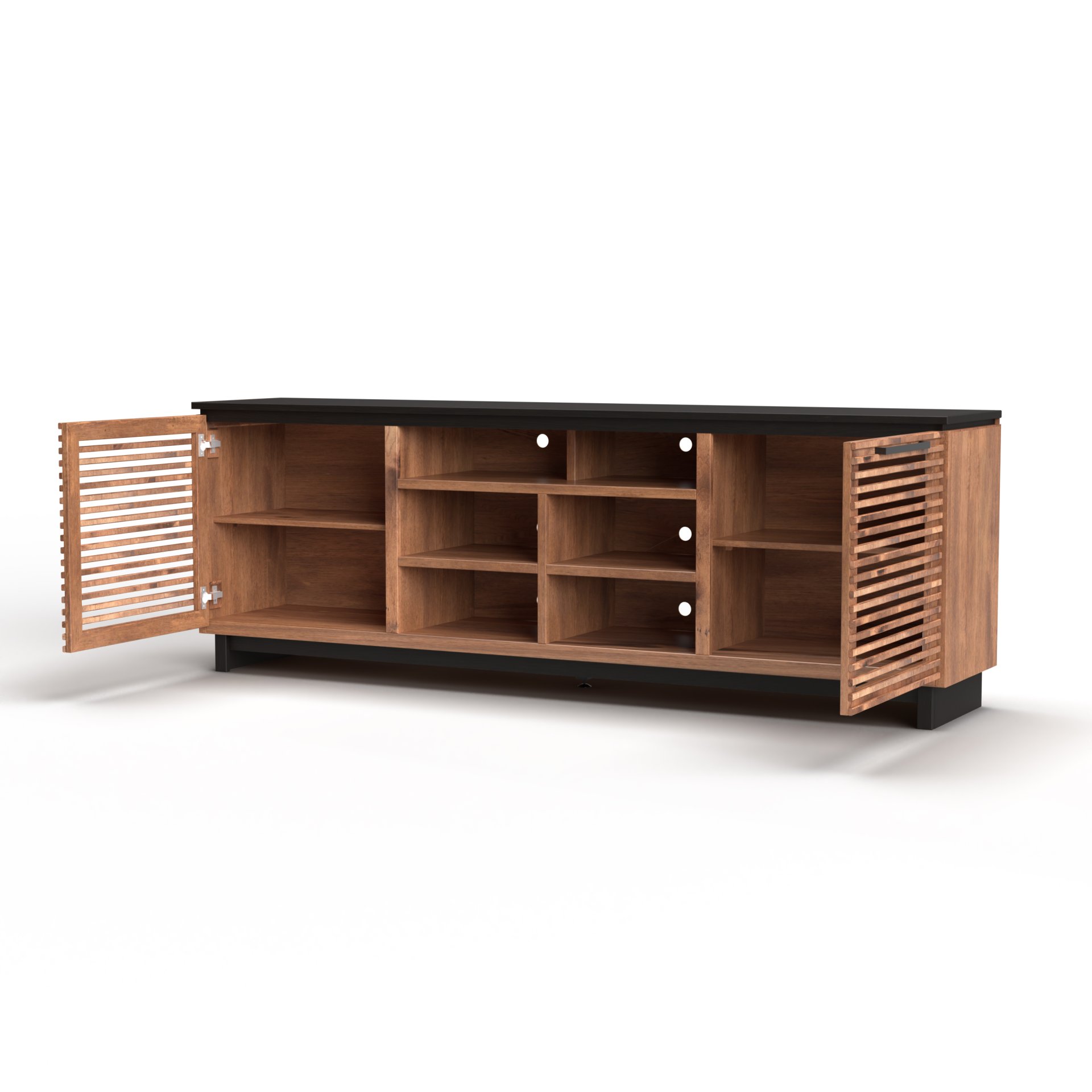 Graceland - TV Stand Console For TVs Up To 95" - Black, Bourbon - Image 10