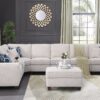 Ted - Sectional Sofa With Ottoman - Beige - Image 2