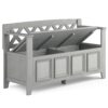 Amherst - Entryway Storage Bench - Fog Gray - Image 3