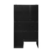 Kitchen Pantry Storage Cabinet, Modern Buffet Cabinet With Kitchen Cart, Tall Kitchen Hutch Cabinet With Microwave Stand, Food Pantry Cabinet With 3 Rattan Doors And Adjustable Shelves - Black - Image 14