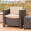Puerta - Club Chair Outdoor Comfort Weather Resistant Cushions - Mixed Black - Image 2