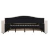 Full Size Upholstered Daybed With Storage Armrests, Trundle And Latest Integrated Bluetooth Audio System, Teddy Fleece - Beige - Image 6