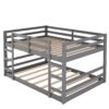Full Over Full Classic Bunk Bed & Ladder - Gray - Image 4